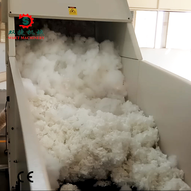 Ligne de remplissage d'oreillers à haute efficacité entièrement automatisée pour fibres
